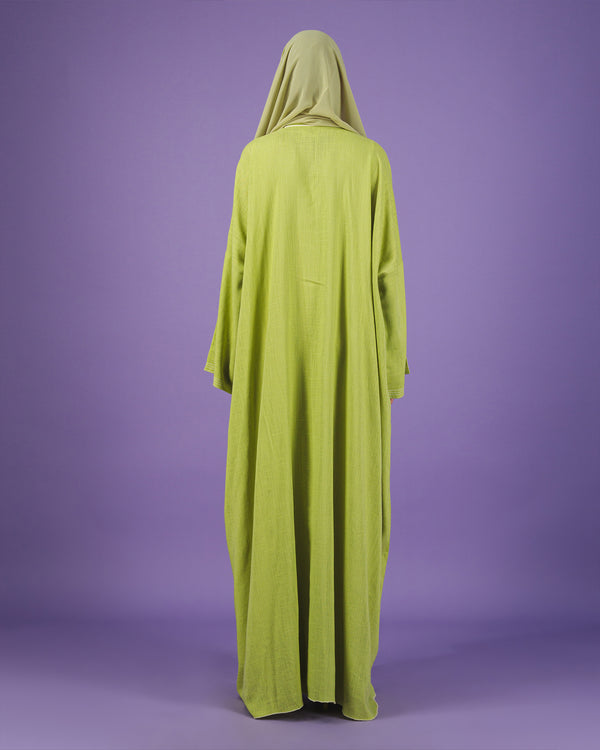 Linen Abaya | Green