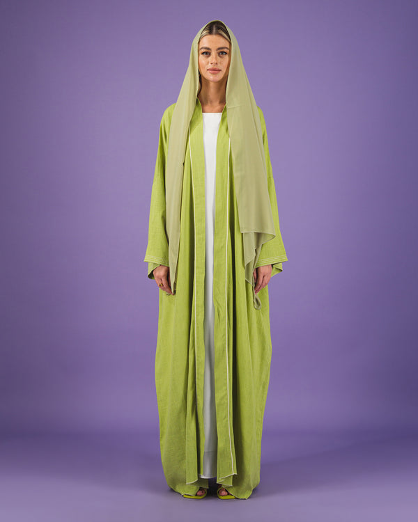 Linen Abaya | Green