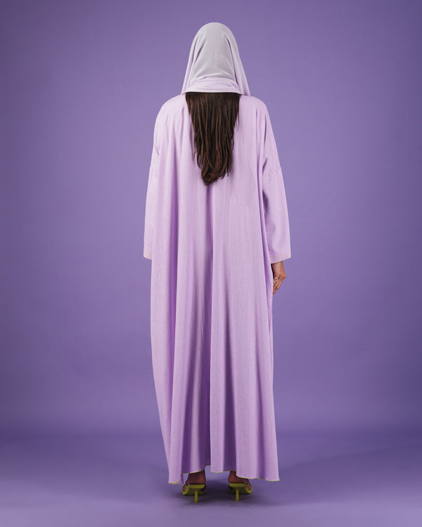 Linen Abaya | Lilac