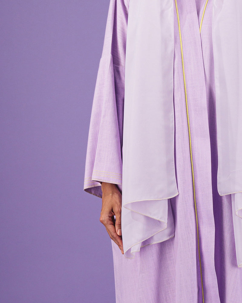 Linen Abaya | Lilac