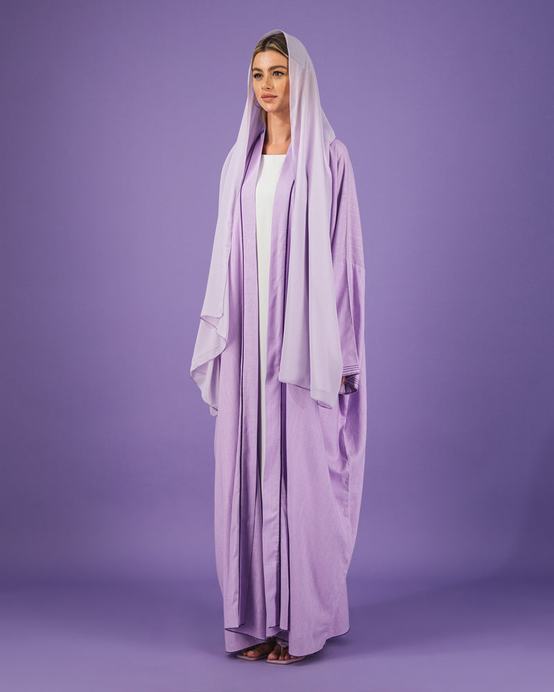 Linen Abaya | Lilac